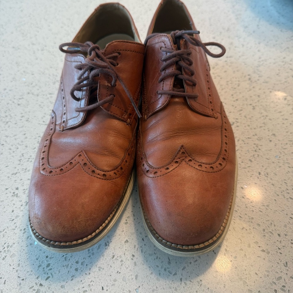 Cole Haan Brown Leather Oxfords - Picture 4 of 8